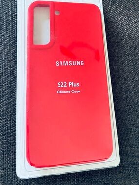 Samsung S22 Plus Red Silicone Protective Case